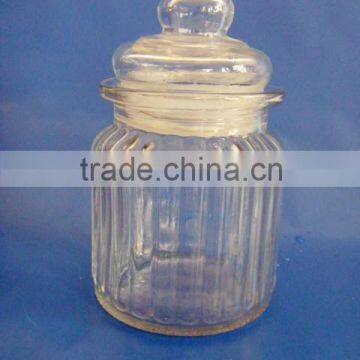 650ml clear glass jar for sale