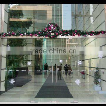 Shopping mall christmas hanging chrsitmas wreath/ garlands atrium decoration