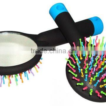 2015 best selling colorful rainbow brush,rainbow pin plastic hair brush                        
                                                Quality Choice