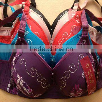 1.07USD 36-42C Cup High Quality Adjustable Fashional Ladies Sexy Bra Without Rim Inside, Push Up Bra For Fat Women (gdwx198)