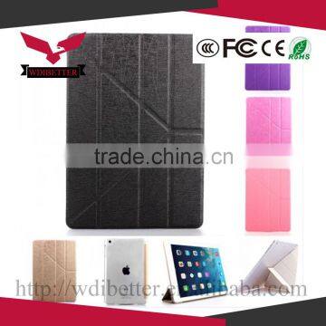 For IPad Air2 Slim Clear Transparent Magnetic Leather Smart Cover Hard Back Case photo-5