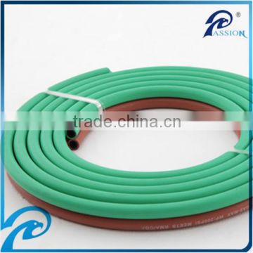 Flexible oxygen acetylene twin welding hose rubber