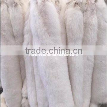 Factory Wholesale Real Natural White Fox Skin For Winter Garment