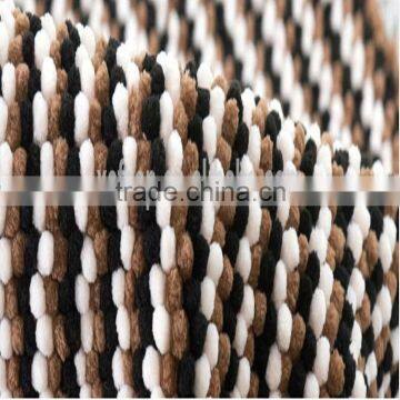 100%polyester washable bathroom black and white carpet tiles