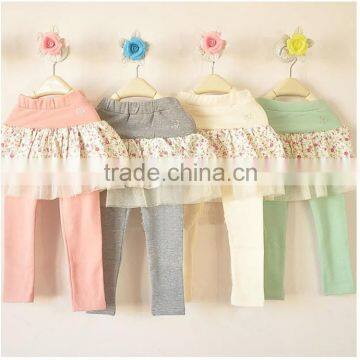 Children Girl's Culotte,flower Designs.2014 New Arrival