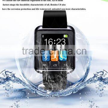 pedometer, sleep monitor, call, SMS, BT notiifcation bluetooth smart watch u8 smart watch for Samsung and Iphone