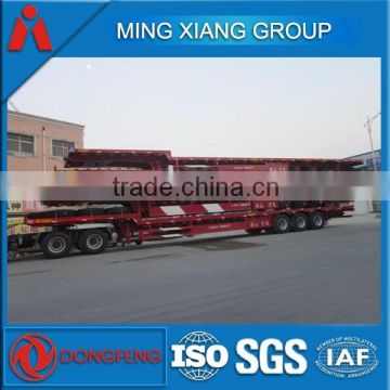 High quality lowbed trailer lowboy semitrailer for machine tranportation