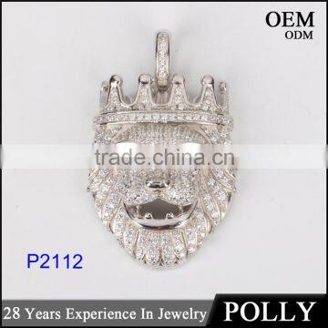 China Jewelry Manufacturer Suply Lion Heand Pendant Animal Jewelry photo-2