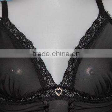 Sexy Mature Baby Doll Lingerie Baby Doll Fashion Lace Open Transparent ,nylon/spandex Underwear photo-5