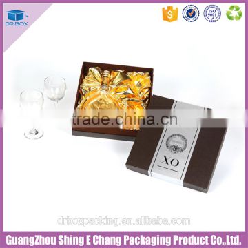 Professional printing technology rigid paper wine present packaging box