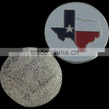 national flag ballmark, iron, soft enamel, 31.75mm