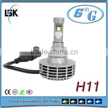 2015 newest G6 car LED headlight h11, all-in-one, super brightness, easy to install,2 years warranty