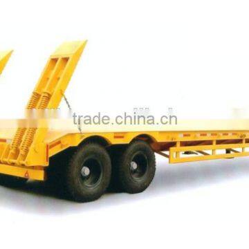 Two axles Semi Trailer, Semi Trailer used for construction machinery transport