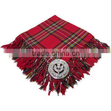 Royal Stuart Piper Shawl Made Of Fine Quality Tartan Material