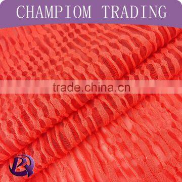 2015 new design professional 100%polyester knitting jacquard fabric for women dresses