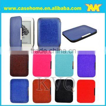 PU leather different color for kindle case with auto sleep and wake for Barnes Nook4