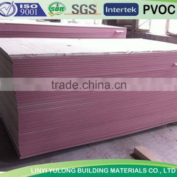 fireproof/fire resistance gypsum drywall board/plaster board from Linyi city