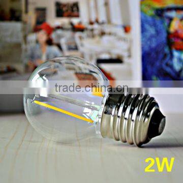 E27 2W 4W 6W 8W LED Chips LED Bulb Light Lamps Glass Globe Lamp Edison Led Filament Bulb Warm White 110V 240V Lampada Led photo-2