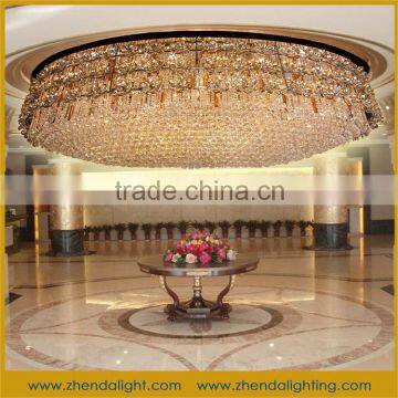 crystal light with led lamps flat chandelier light crystal ball pendant light