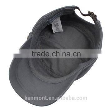Kenmont Custom Flat Top Leaden Compectitive Military Style Caps for Men photo-4