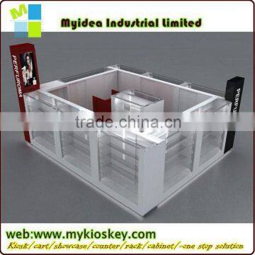 High end modern luxury glass salon reception desk