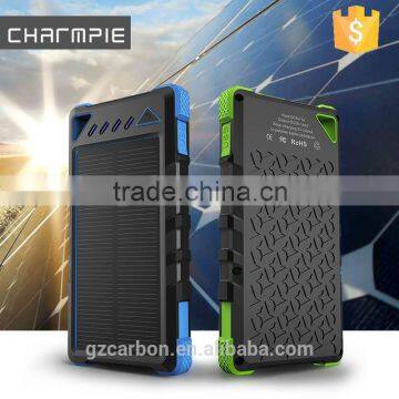 2016 new arrival water-proof solar charger 8000mah ,real capacity 8000mah