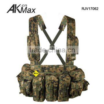 Digital Woodland Advanced Military Tactical Vest AK47 Magazine Chest Rig