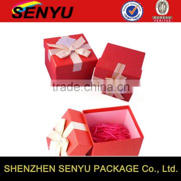 2016 custom luxury design, small Wholesale Paper Gift Box for wedding