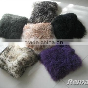 Tibetan Lamb Fur Pillow Mongolian Sheep Pillow