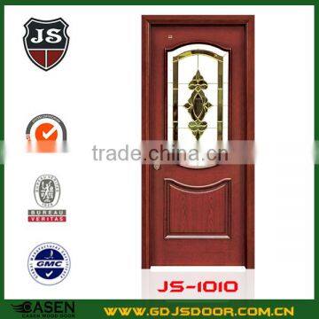 China Supplier 100% Pure Sapele Solid Wood Double Glass Door photo-6