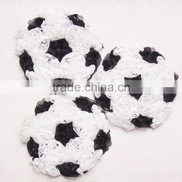 New Arrival,Cute Non-frayed Chiffon Shabby Soccer Ball,Headband For Children