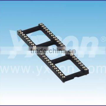 Made in China 2.54mm pitch straight machined pin IC Socket connector