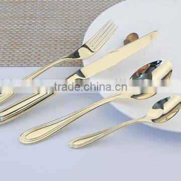 silver plated /24K Gold plated flatware cultery set 8027