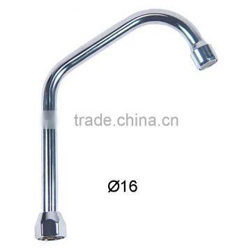 16MM Diameter Kitchen Faucet Tube, Brass / S.S Material Faucet Spout, L Shape