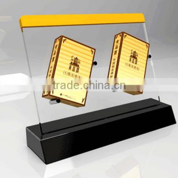 Chinese factory acrylic cigarette display cabinet stand rack with personal logo