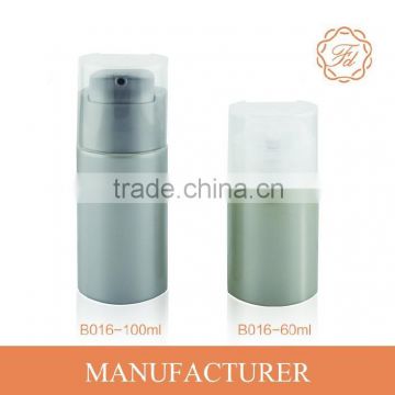 60ML silver grey color cosmetic lottion bottle with pump man style