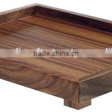 WOOD TRAY, SERVING TRAY, RECTANGULAR SHAPE WOODEN TRAY