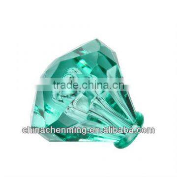 modern acrylic diamond bead with half hole