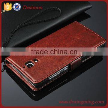 Desimon 2015 New Arrival wallet leather flip cover for xiaomi mi4 case new with logo custom