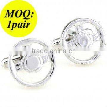 Men's Stainless Steel Wheel Cufflink Wholesale & Retail