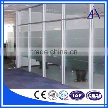 Factory Direct Price Office Furniture Aluminium Frame Glass Partition Manufacturer