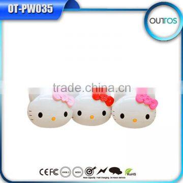 5600mah Portable Hello Kitty Power Bank for Children Christmas Gifts
