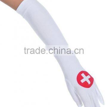 Long sexy nurse gloves for party