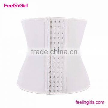 High Quality Nude Latex Rubber 4 Row Hooks Waist Trainer Corset photo-3