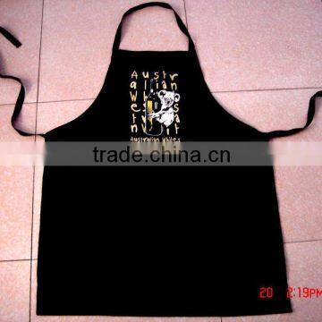 Cheap BBQ Apron &cotton Apron for Kitchen and Promotion Black Bib Apron With Printing -58 Quality Choice photo-6