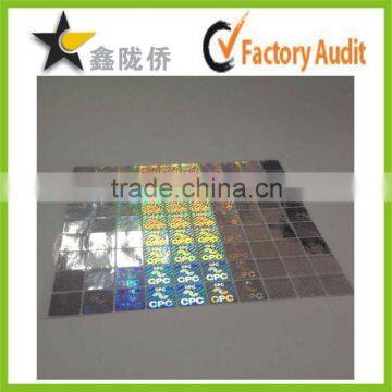 2015 new type Professinal printing cheap custom hologram sticker