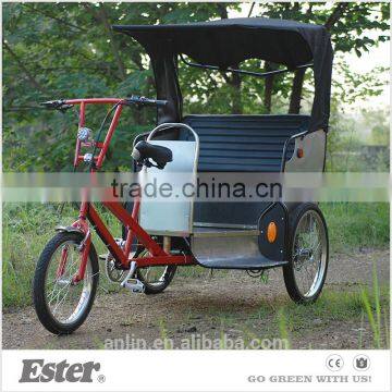 Electric assist taxi passenger trike