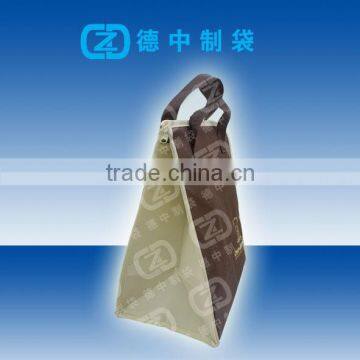 Screen logo printing Non woven carry bag with zip lock for frozen food or fruits