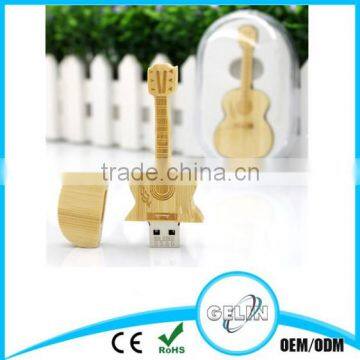 Guitar Shape Wooden and Bamboo Material Usb Many Packaging Avalibale photo-3