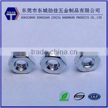 China fasteners bolts and nuts with white zinc plated M2.5